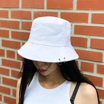 코코로맨틱 남녀공용 피어싱 링 버킷햇 벙거지 모자