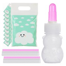 연두앵두 곰 케릭터 투약병 100p + 구름비닐 10p, 혼합색상, 1개