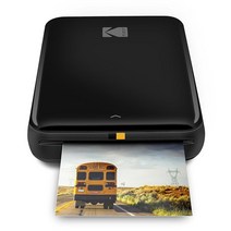 코닥 KODAK 스텝 무선 모바일 포토 미니 프린터 화이트 iOS 및 안드로이드 NFC 블루투스 장치와 호환 가능, Black_Starter Bundle