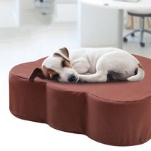 강아지 메모리폼 방석 애견 사계절 쿠션 침대 커버분리형, 써클브라운