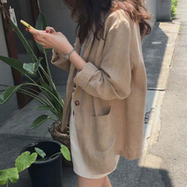 여성봄자켓 오버핏자켓 린넨 여름 가을 면접 오피스룩 정장 캐주얼 30대 홈쇼핑