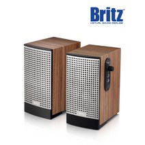 브리츠 Z2200 Cheek 컴퓨터 2채널 PC 스피커 USB 케이블 전원 북쉘프, 단품