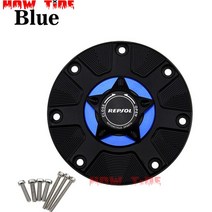 가스 연료 탱크 캡 오토바이 퀵 릴리스 커버 혼다 호환 CB1000R CB500/S CB400 CBR 600RR 용, 06 파란