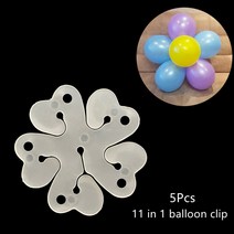 파티용품 풍선 아프리카별풍선 다이소풍선막대 열 스탠드 샤워 생일 웨딩 파티 장식 Eid Baloon 아치 키트 펌프 ons 액세서리, 07 5Pcs Balloon Clip