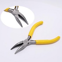 평집게 구자말이 비즈공구 보석 플라이어 도구 앰프 장비 키트 긴 바늘 라운드 코 커팅 와이어 펜치 보석 만들기 도구 액세서리, 구부러진 코 펜치
