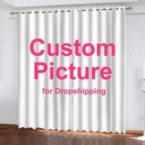 Indecor 레인보우 프렌즈 3D 프린트 블랙 아웃 커튼 어린이 성인 침실 거실 홈 데코, W220XH215cm, Pocket, Custom image