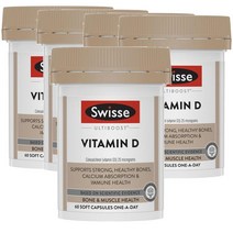 호주 스위스 Swisse Vitamin D 비타민D 60캡슐, 5팩