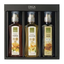 답례 감사 명절 선물세트 ORGA 꿀 1호 야생화 아카시아 밤꽃꿀 1box 회사 교회 친정 처가 시댁 큰댁, 9개