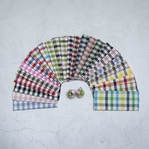 원단킹 면20수] 선염해지 8mm 심플리체크 25color (9025009), 78.네이비그린블루옐로우