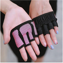 논슬립 필라테스 플라잉요가 폴댄스 장갑 글러브 손가락 미끄럼방지 반 홈트레이닝, 벤타샵2-요가장갑-M