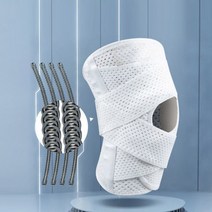 에어홀더블스프링무릎보호대 무릎 보호대 등산 헬스, 블랙