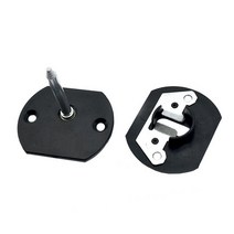 2 세트 가구 커넥터 소파 의자 핀 스타일 단면 하드웨어 플라스틱 두꺼운 클램핑 고정 장치, 없음