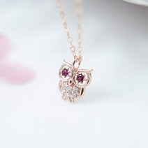릴리앤코 14k 행운의 부엉이 목걸이