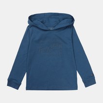 타미힐피거 주니어 로고 후드티셔츠 71J1678410 블루