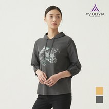스트링소매 후드 티셔츠_VVBALXF7161