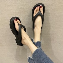 여성 통굽 쪼리 슬리퍼 샌들 아쿠아슈즈 t4908
