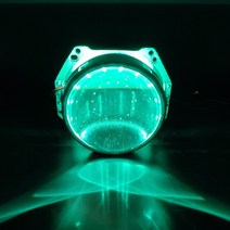 자동차 라이트습기제거제 자동차 라이트악마 눈 Led 빛 3 2.5 인치 자동차 헤드 라이트 프로젝터 렌즈 오토, 한개옵션1, 06 green