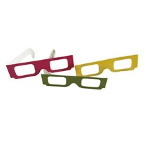 종이 프레임 3D 불꽃 놀이 안경 레인보우 라이트 램프 거품 회절 음악 축제에 사용 10 개, 01 random color