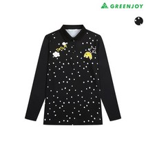 그린조이 여성 도트 프린트 티셔츠