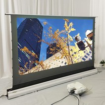 전동스크린 캠핑용 대형 윤씨네 액자형 4K 8K PET 크리스탈 전동 삼성 프리미어 LSP, 1.100 인치
