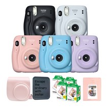 인스탁스 미니11 폴라로이드+전용가방+필름80장+틴케이스+마카롱2단앨범 SET, 1개, 블러쉬핑크