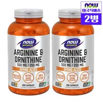나우푸드 아르기닌 오르니틴 500 250 250정 2개 Arginine ornithine Capsules, 250개입