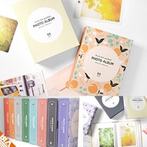 4x6 포켓 포토 앨범 하드 커버 80장 수납 투명 케이스, 다크블루