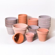 이태리토분 바소 기본형 (11cm~21cm) 디그리아 토기화분, 황토