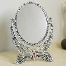 기타 바보사랑[키다리](khhl117)스마일 나비삼각 양면탁상거울 대 (주석)