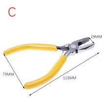 유압자키 압착기 터미널 플라이어 다기능 니들 코 와이어 커터 1 개 긴 쥬얼리 제작용 파이프 수리 도구, C