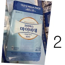 코스트코 크리넥스 마이비데물티슈 클린케어60매 X 6개입 X 2팩