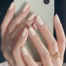 잇템샵 3차 업데이트 네일팁 붙이는네일 숏 롱 인조손톱+네일글루+양면테잎 세트상품, A128_다크화이트