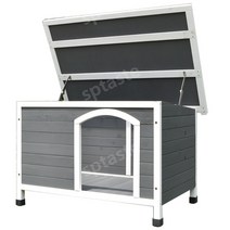 야외강아지집 중형 대형 애견 원목 판넬 견사 바람막이 조립식, S, A