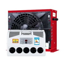 DC 무시동 에어컨 트럭 화물차 굴삭기 24v 12v, 12v 검정색 선적 전에 냉매 추가