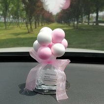자동차 인테리어 용품 귀여운 고백 풍선세트 러블리 향수 장식 적용 액세서리 소품샵, 유리병 핑크풍선1개