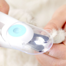 애완 애견 반려 동물 견 강아지 개 고양이 푸들 포메 비숑 LED 손 손톱 발톱 정리 관리 자르기 다듬기 깍이 깎이, 1개, 스카이민트
