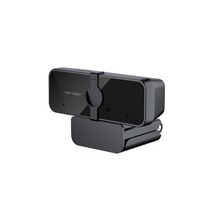 고화질 웹캠 바디캠 1080P HD USB 웹 카메라 내장 마이크 PC 컴퓨터 라이브 스트리밍 화상 통화 회의, 1.Black