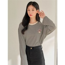 반에이크오 여성용 도너츠 단가라 티셔츠