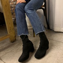 여성용 기본 스웨이드 앵클 삭스부츠 zn564
