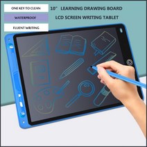 전자 칠판 노트 스마트 그림 그리는 패드 10 인치 학습 드로잉 보드 LCD 화면 쓰기 태블릿 장난감 소년 소녀 그리기 필기 + 펜, 초록