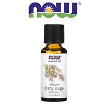 NOW Foods 나우푸드 에센셜 오일 클라리 세이지 디퓨져 아로마테라피 100%퓨어 고농축 30ml