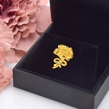 순금 카네이션 뱃지 1.87g 24K 부모님 선물 스승의날 감사 .