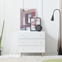 랩소디 3단 서랍장, 화이트