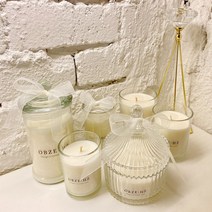 오브제헤르츠 소이캔들 인테리어 홈데코 집들이선물, 브라운 실버리드 (면심지), 레몬라벤더