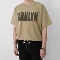 리버빅 오버핏 톡톡한 면 반팔 티셔츠
