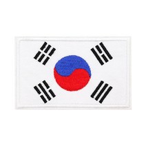 가방 의류 자수 태극기 찍찍이 벨크로 패치 와펜 옷