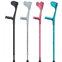 팔꿈치 목발 지팡이 경량 선수 염좌 클러치 보조 골절, 은색및흰색비접이식1개(152cm-182cm)