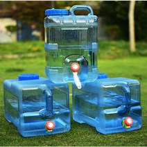 SKANDSALO 약수통 생수기 캠핑 20리터물통 미니생수기 수도꼭지물통 생수통펌프, 1세트, 22L