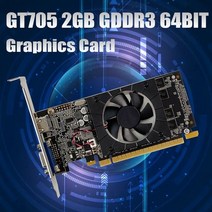 GT705 그래픽 카드 2GB GDDR3 64 비트 810Mhz PCIE 2.0 HDMI 호환 VGA 비디오 ASUS 컬러풀 마더보드, 01 Black