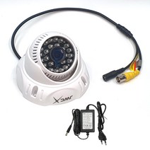JWC CCTV 카메라 210만화소 적외선 X3D 실내 화이트 실내용, 카메라X3D+아답타1A